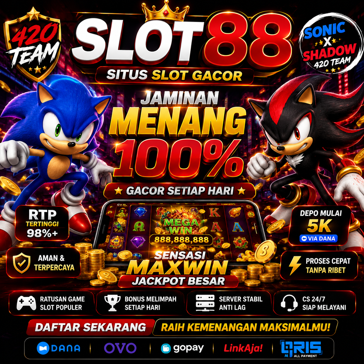 SLOT88: Link Resmi Situs Gacor Maxwin & Slot Online Paling Gacor Hari Ini